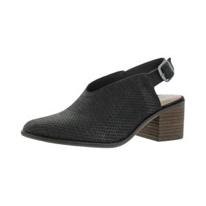 Lucky Brand Lideton Black leather slingback mule